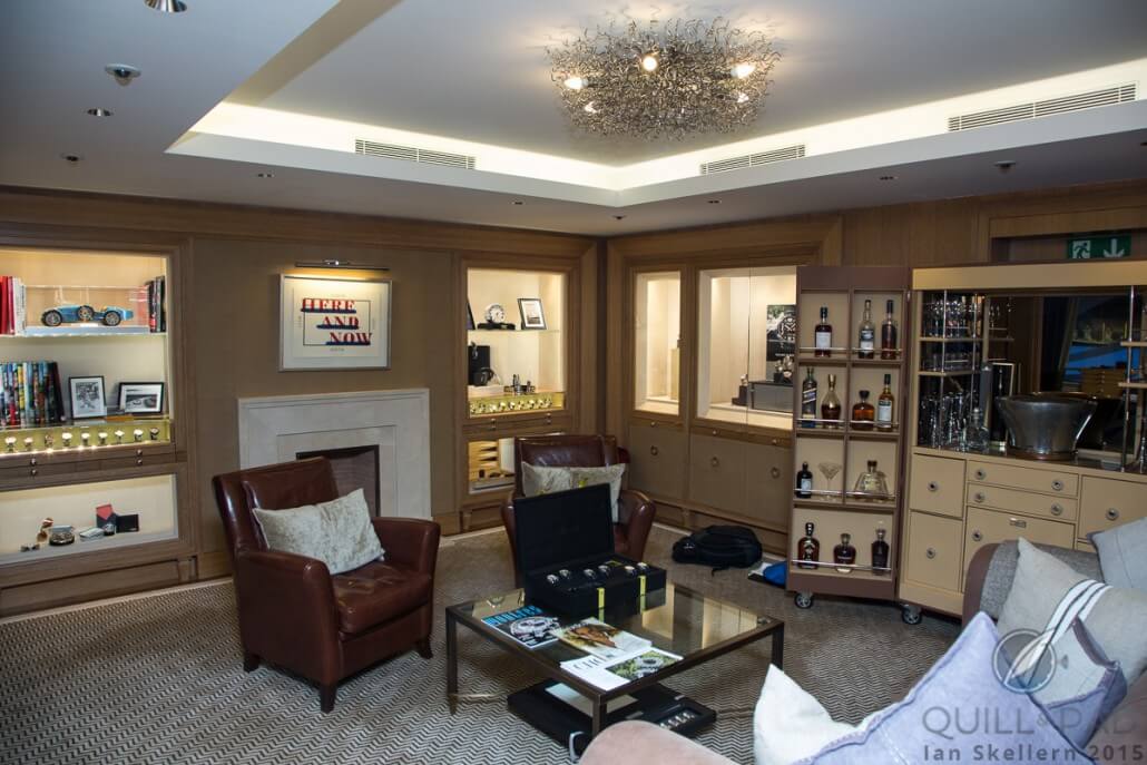 Upstairs at the Chopard boutique on Rue du Rhône it looks much like a comfortable living room