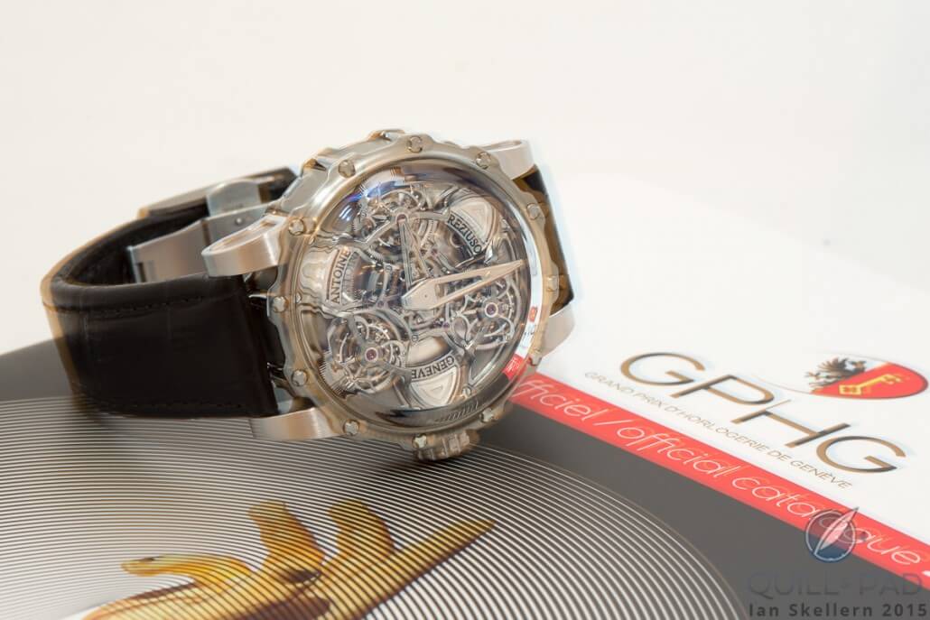 The Antoine Preziuso Tourbillon of Tourbillons, winner of both the Public prize and (technical) Innovation prize at the 2015 Grand Prix d’Horlogerie de Genève