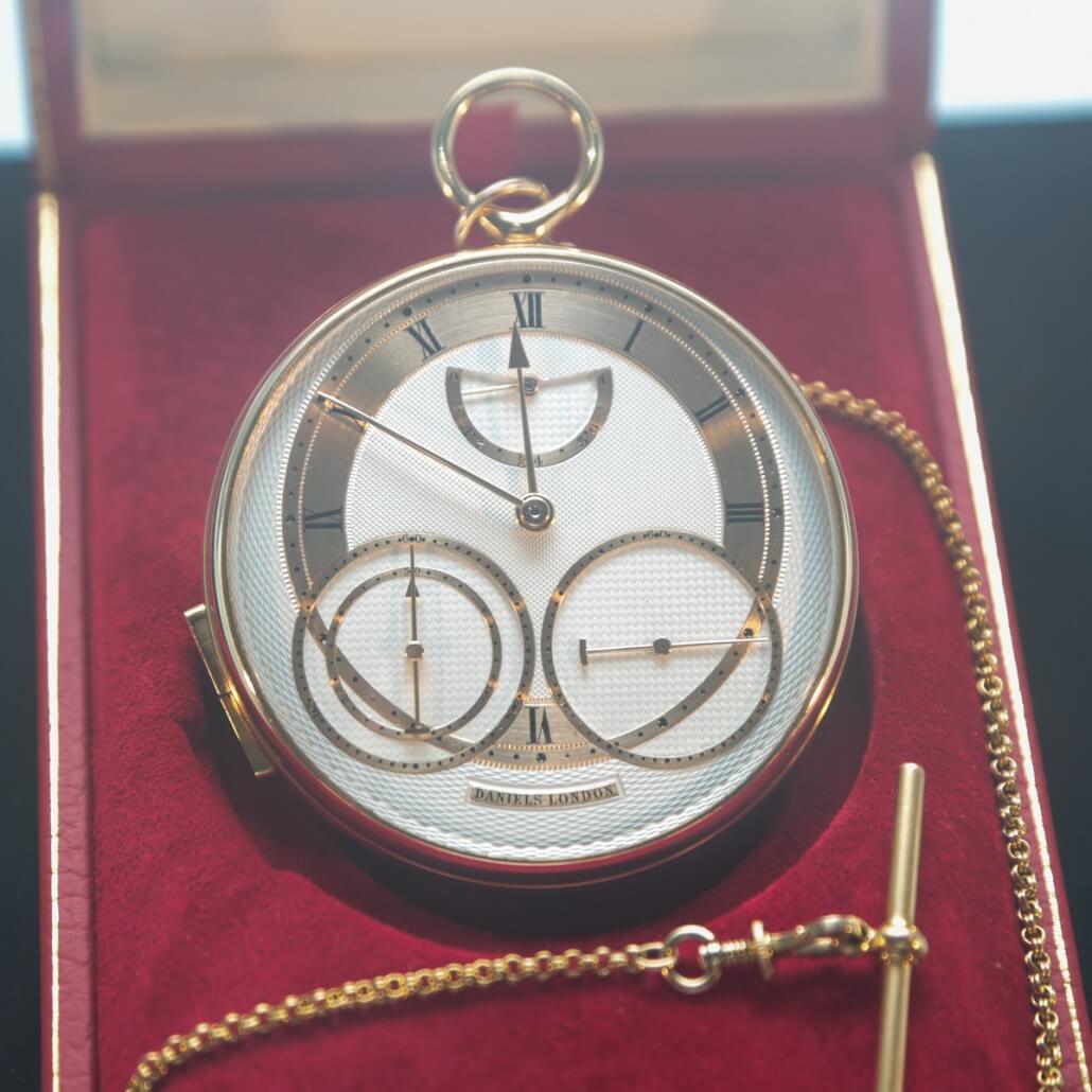 The George Daniels co-axial four-minute tourbillon with Daniels' compact chronograph mechanism from 1994