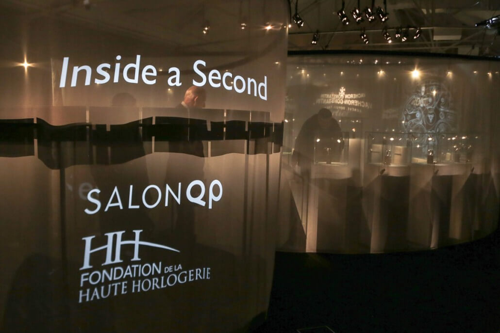 The 'Inside a Second' chronograph exhibition presented at SalonQP 2015 in collaboration with the Foundation de la Haute Horlogerie