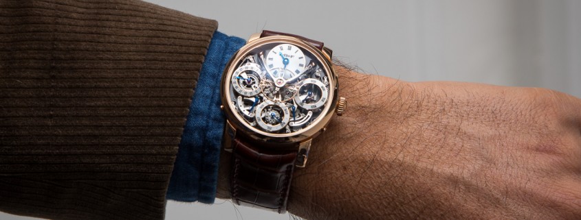 MB&F Legacy Machine Perpetual on the wrist