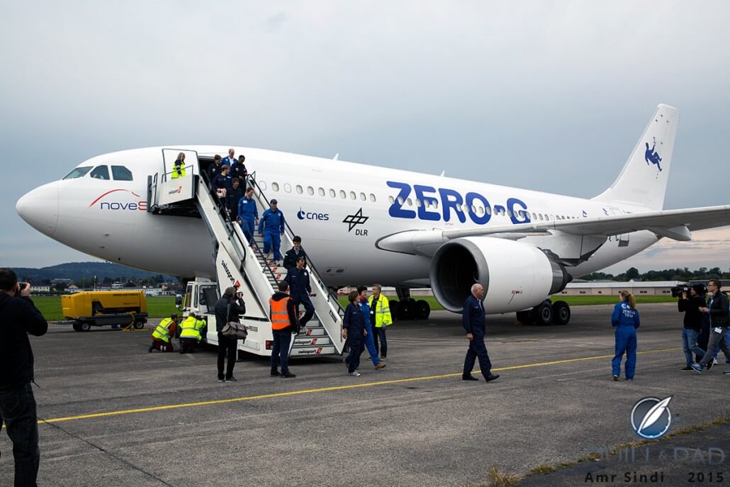 The H. Moser & Cie group returns to terra firma after a zero gravity flight