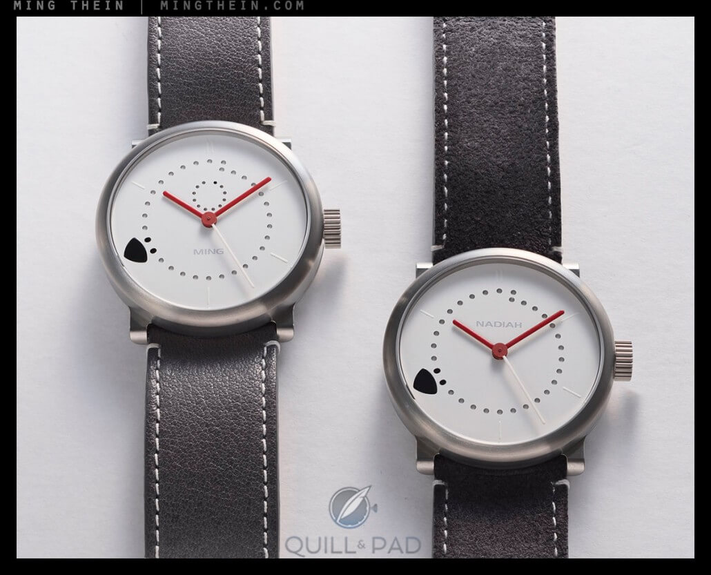 The first set of Ochs und Junior watches Ming Thein commissioned for he and his wife