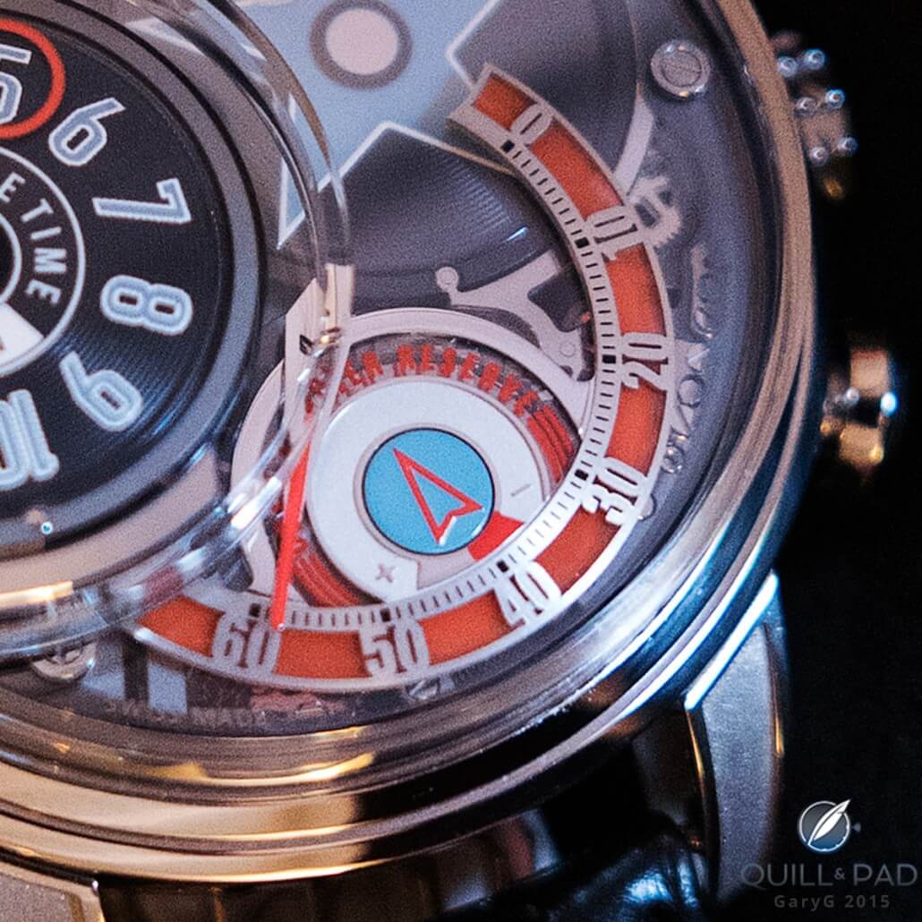 Insert more tokens, please: the “credit power reserve” showing remaining power in the Opus 14’s disc-changing mechanism