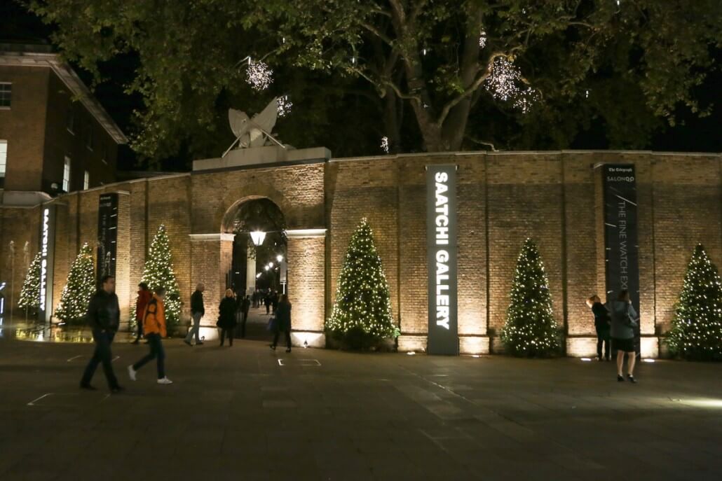 The SalonQP / Saatchi Gallery magic all happens on the other side of this gateway