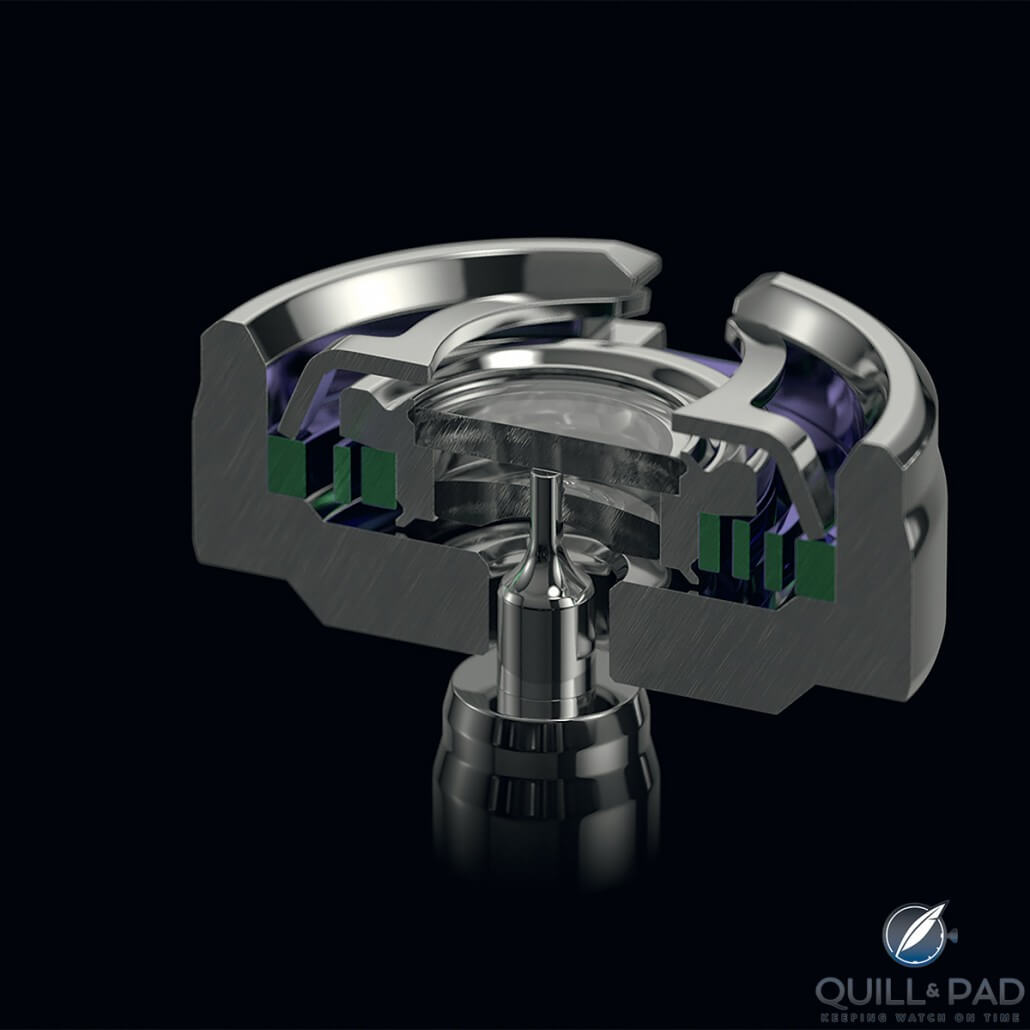 The UlyChoc system in the Ulysse Nardin FreakLab