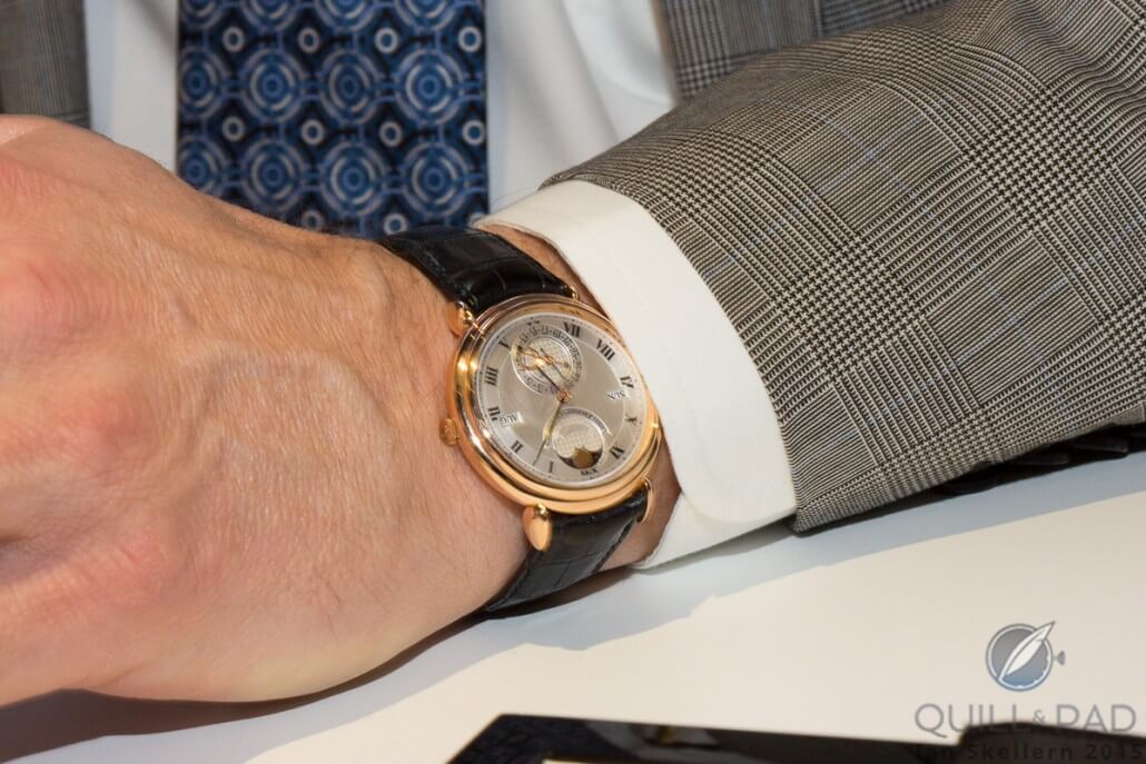 Søren Petersen wearing his Urban Jürgensen Reference 2 from 1996