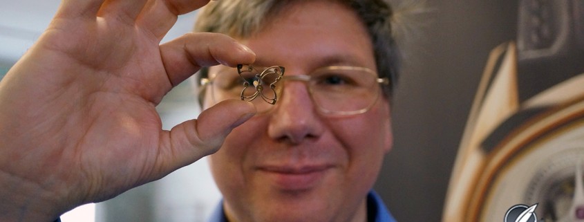 Andreas Strehler with butterfly bridge