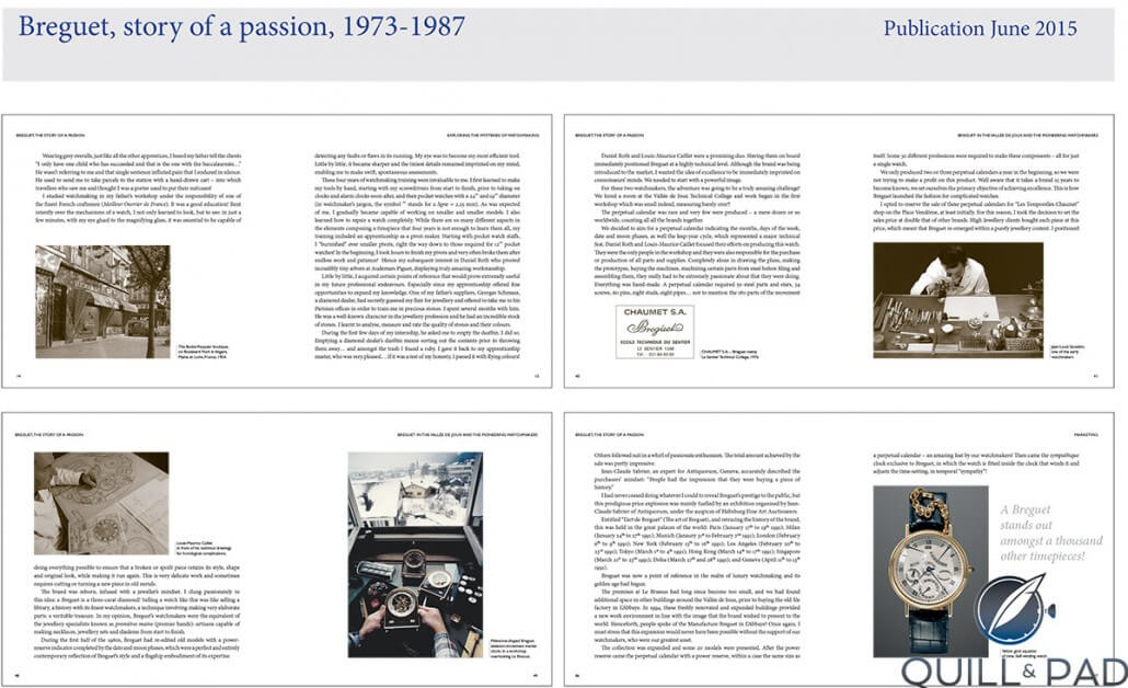 From the book 'Breguet, The Story of a Passion 1973 – 1987'
