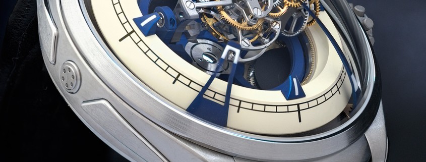 Going upmarket: the author’s Vianney Halter Deep Space Tourbillon