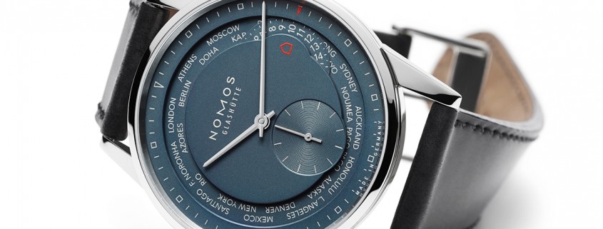 Nomos Glashütte Zürich Weltzeit "True Blue"