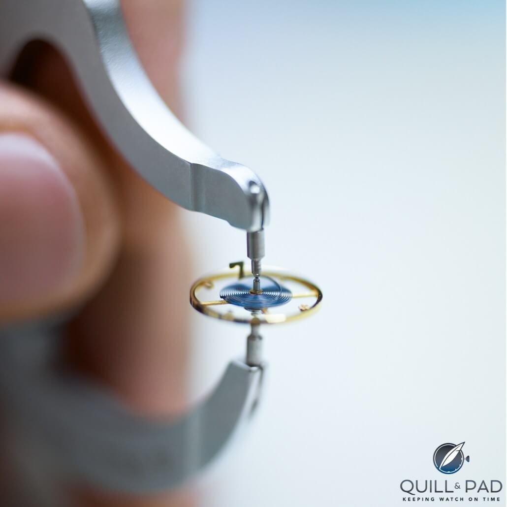 A Rolex Parachrom balance