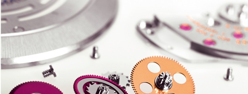 The components making up the bi-directional winding system of the Rolex Caliber 3135