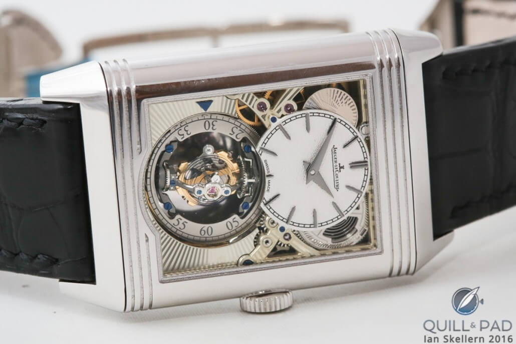 Back side of the Jaeger-LeCoultre Reverso Tribute Gyrotourbillon
