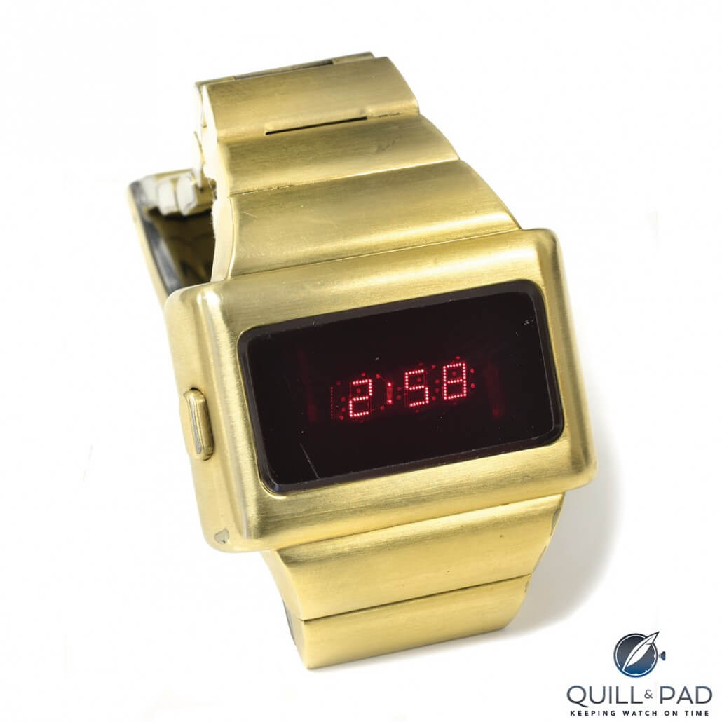 This 1973 Omega Time Computer was purchased by Elvis Presley; it bears a personal engraving to longtime confidante Charlie Hodge on the case back