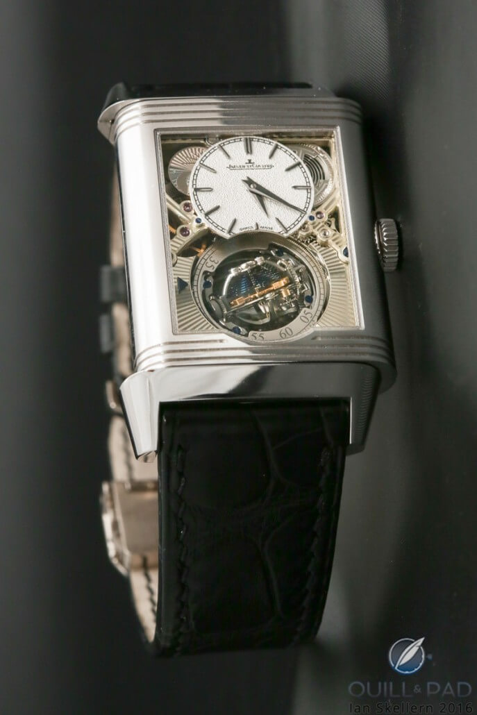 Back side of the Jaeger-LeCoultre Reverso Tribute Gyrotourbillon