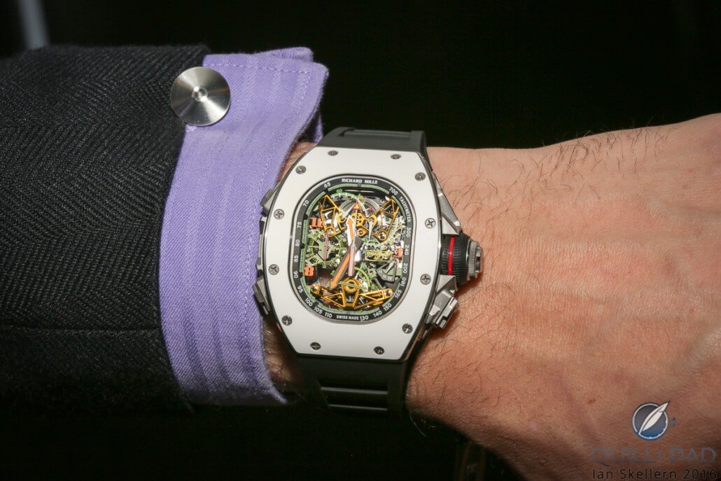 Richard Mille RM 50-01 ACJ Tourbillon Airbus on the wrist