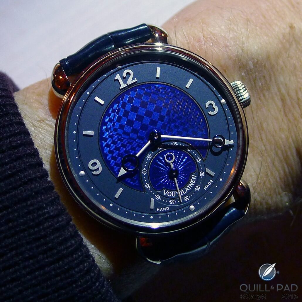 Voutilainen Vingt-8 White Gold on the Author’s Wrist
