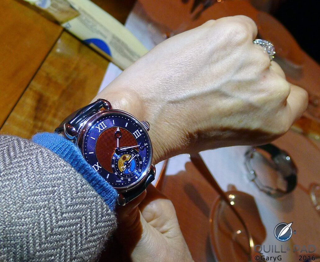 Unique Voutilainen GMT-6 in Platinum Worn by the Author’s Wife