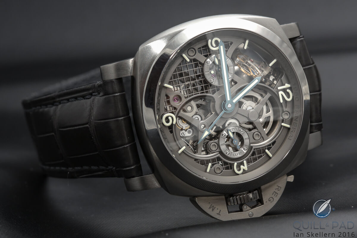 Panerai Lo Scienziato Luminor 1950 Tourbillon GMT Titanium