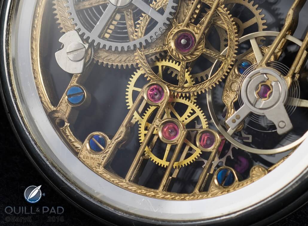 Parting shot: detail of Giulio Papi Number 1 Pocket Watch with “G.N. Papi 1” notation visible at lower left