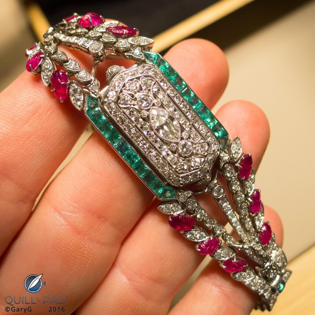 Vintage Oscar Heyman jeweled watch with Audemars Piguet movement from the Audemars Piguet Collection