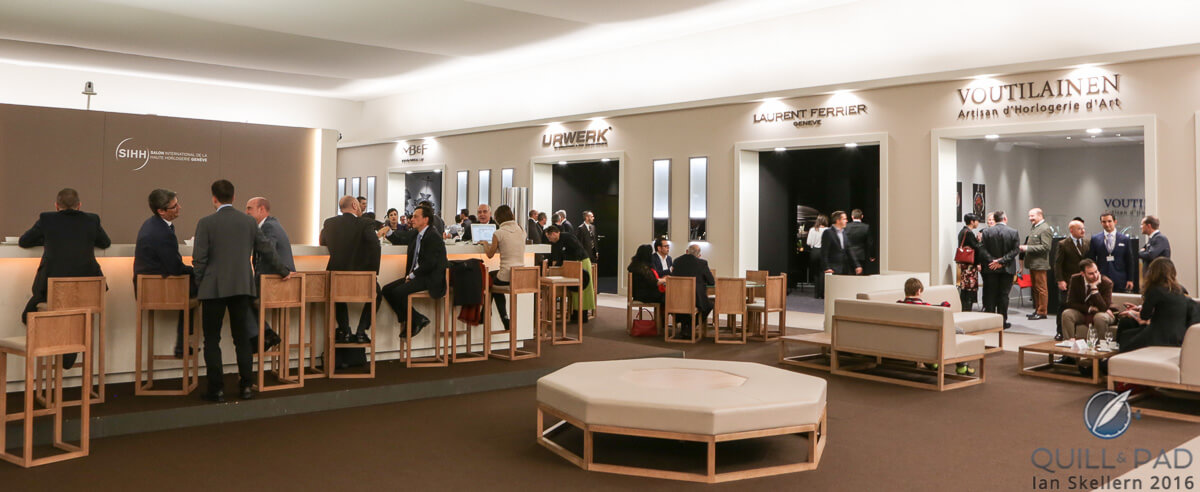 A few of the independent brands in the Carré des Horlogers at SIHH 2016