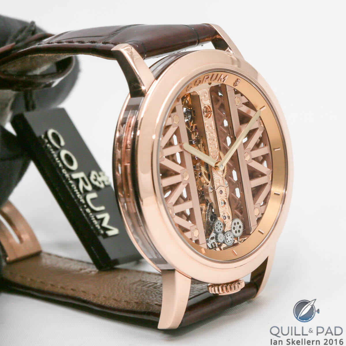 Corum Golden Bridge Ronde in red gold