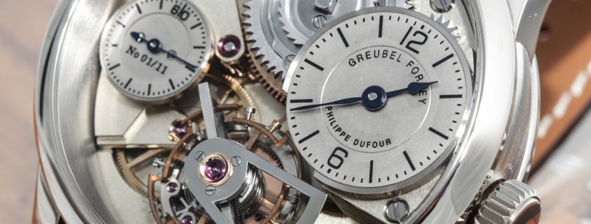 No longer a prototype, the production version of Naissance d’Une Montre, Le Garde Temps on display at SIHH 2016