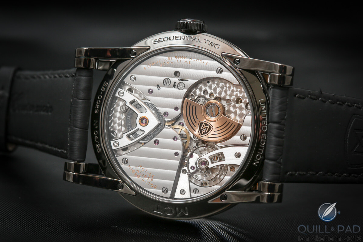 View through the display back of the MCT Sequential S210