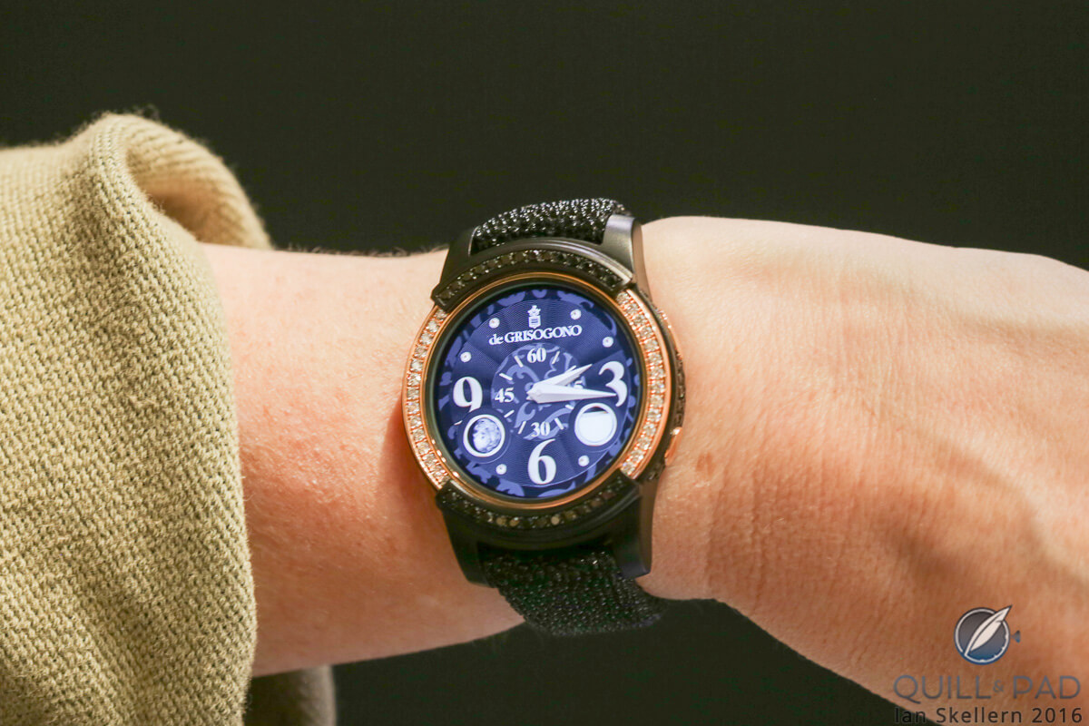 De Grisogono's Samsung Gear S2 on the wrist