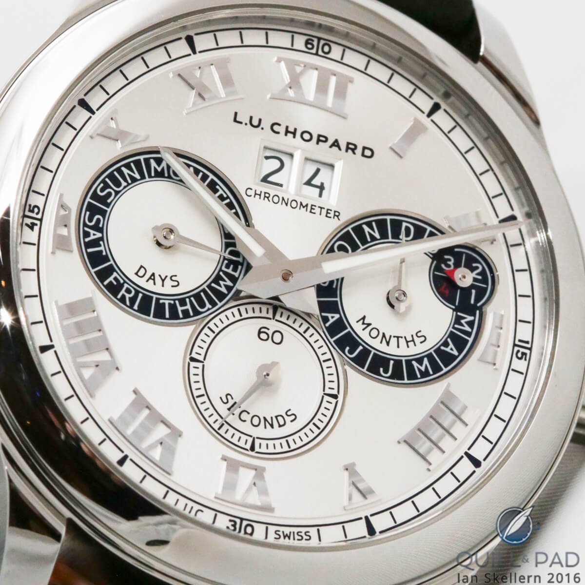 Dial of the Chopard L.U.C. Chronograph
