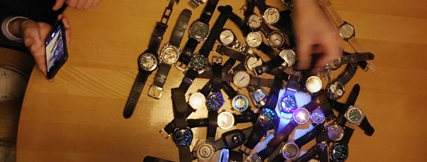What a fantastic app, you just point a photo of watches at a table and they appear!