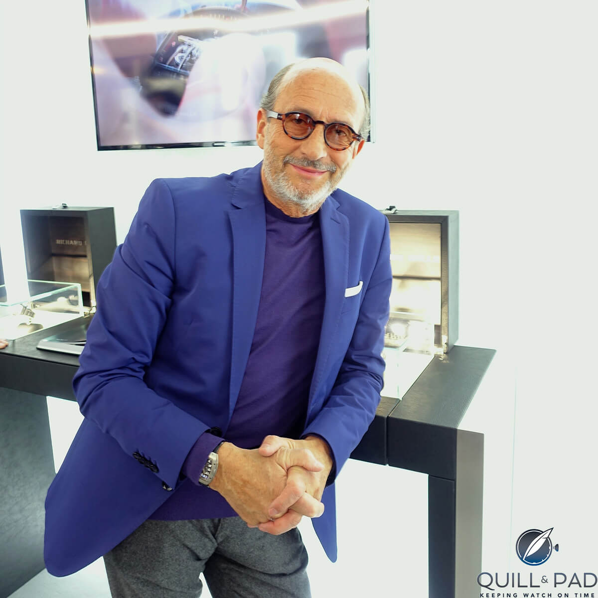 Mr. Richard Mille at the opening of the Richard Mille boutique in Munich, Germany
