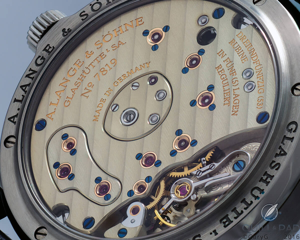Classic A. Lange & Söhne finishing quality: Lange 1 in stainless steel