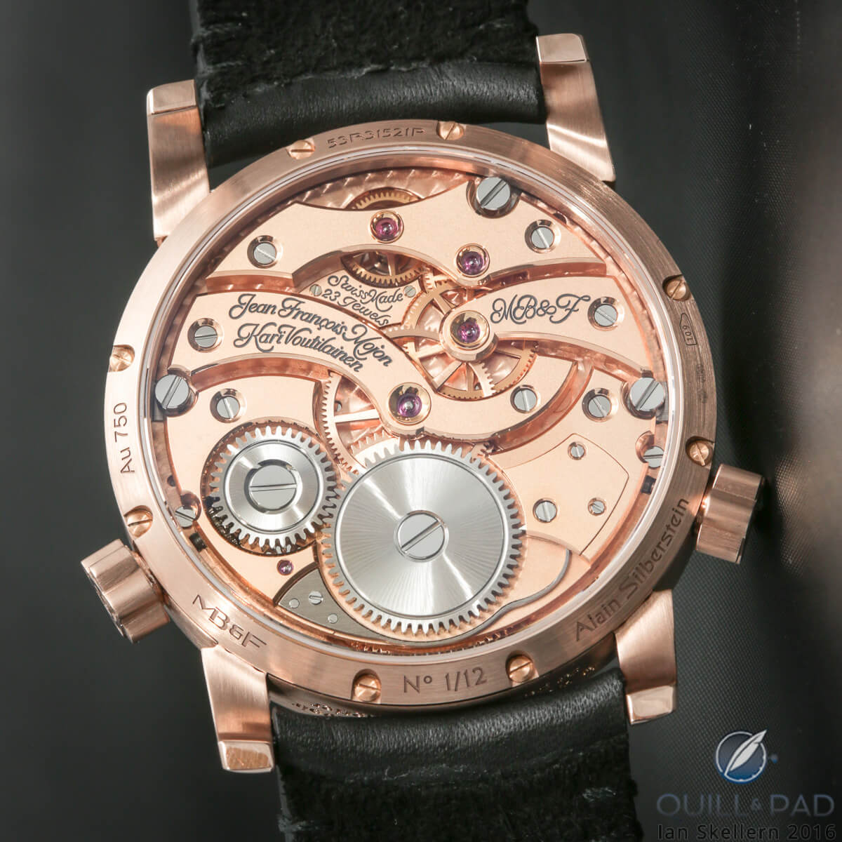 View through the display back of the MB&F LM1 Silberstein