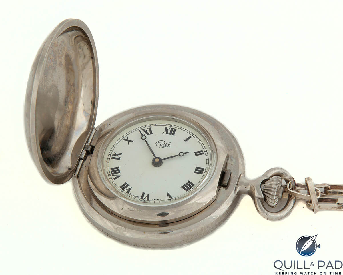 Silver pocket watch, lot 427 in Julien’s 