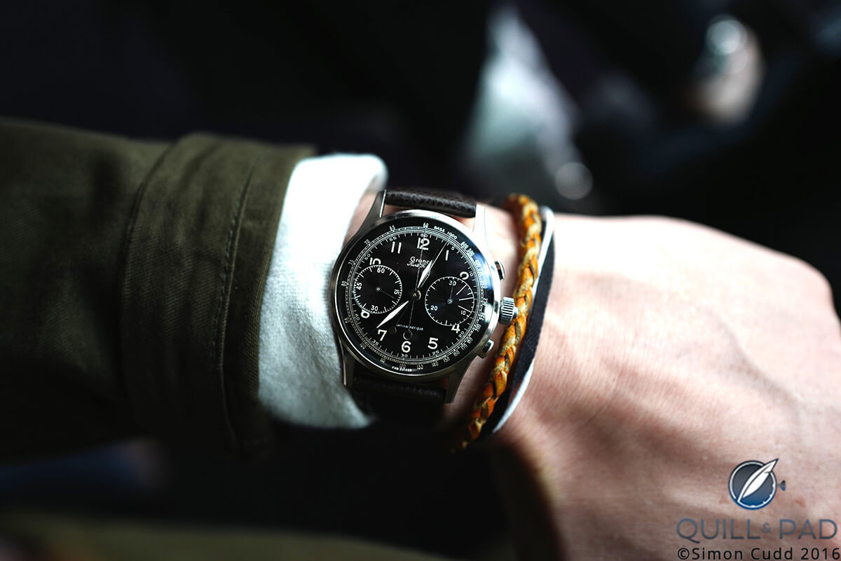 Grana Antimagnetique Reference 11498 is Lot 25 at the Phillips Start-Stop-Reset auction of stainless steel chronographs