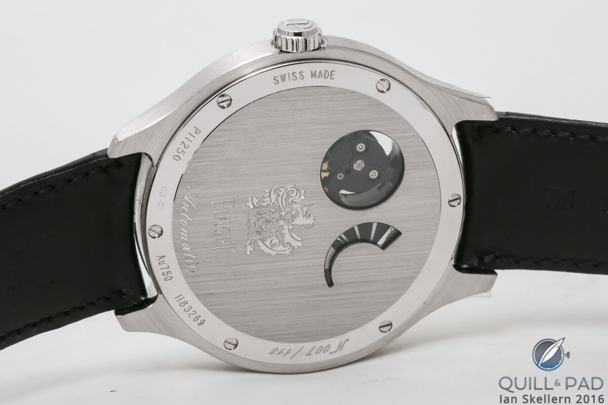 Back of the Piaget Emperador Coussin XL 700P