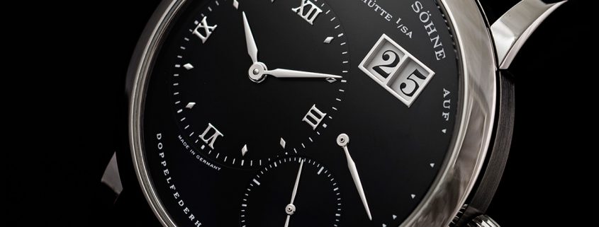 A. Lange & Söhne Lange 1 in stainless steel with black dial