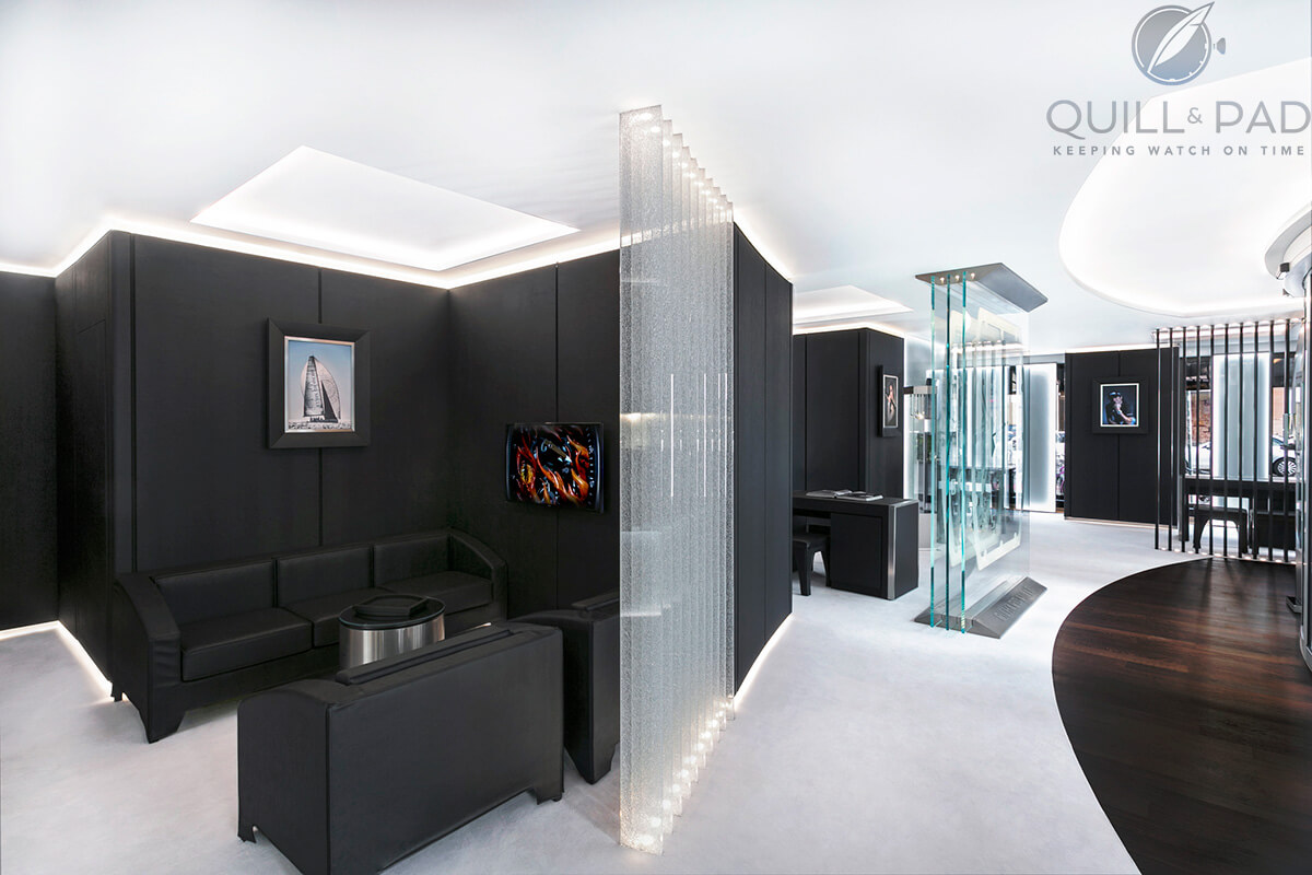 Inside the Richard Mille boutique in Munich