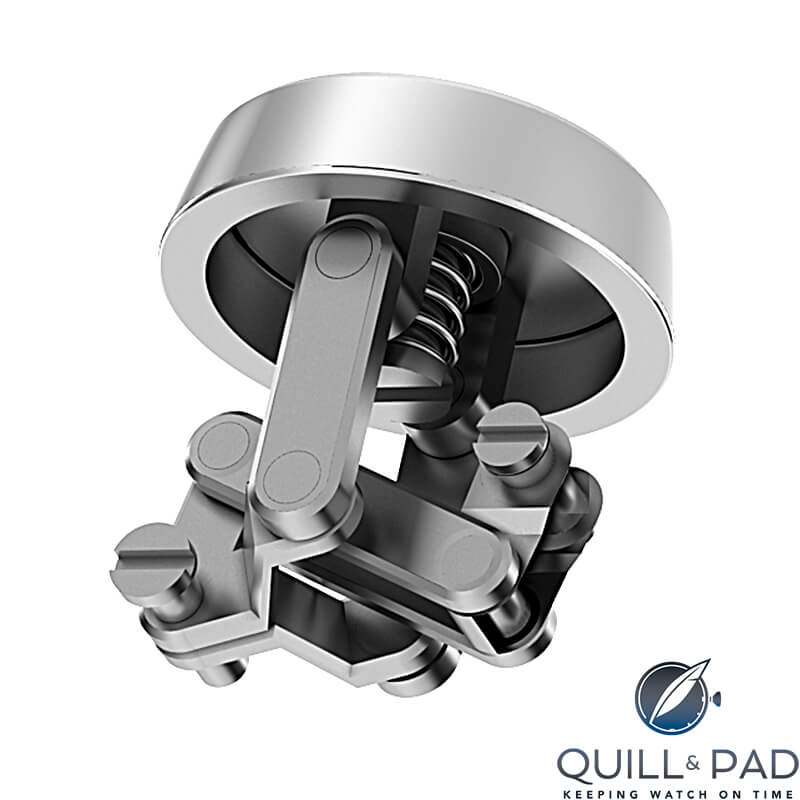 Clip pusher mechanism on the Styljoux Le Calibre pen