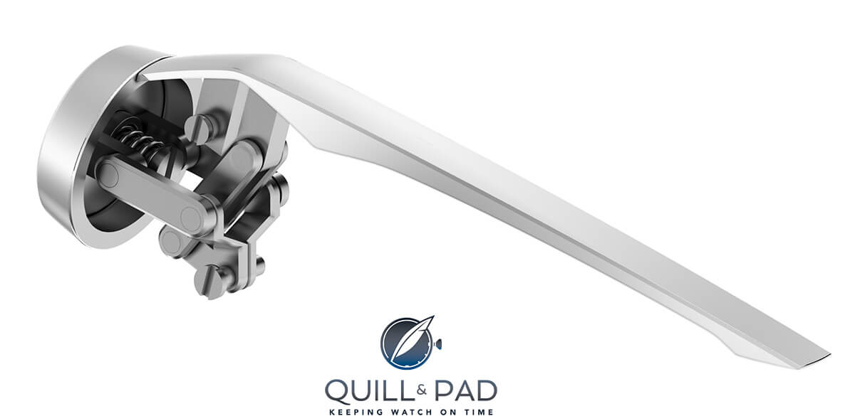 Clip pusher mechanism on the Styljoux Le Calibre pen