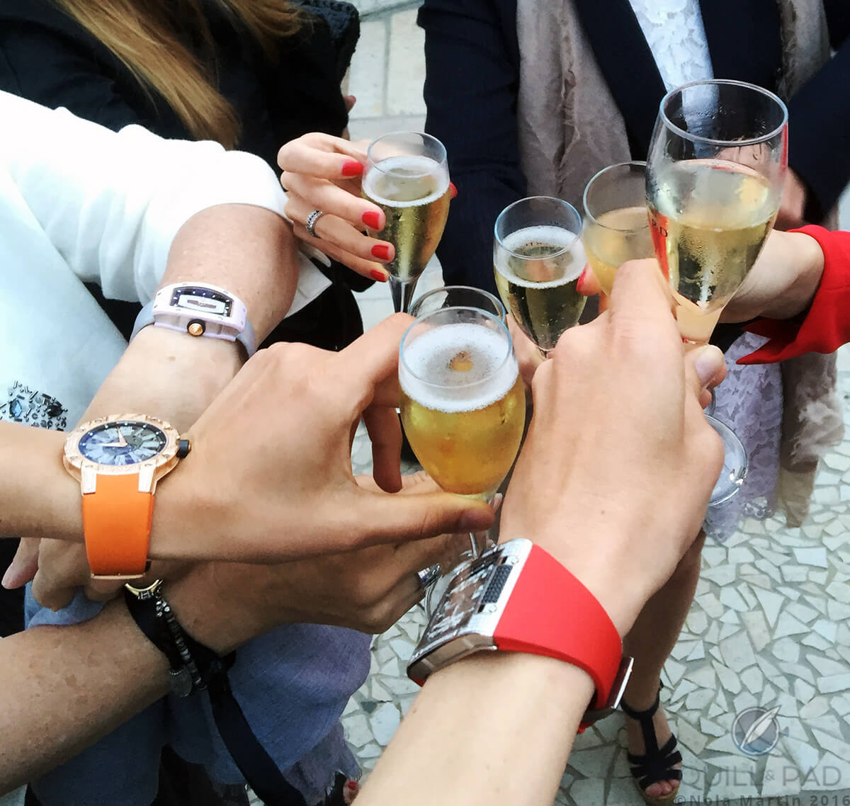 Celebrating after another hard driving day at the 2016 Richard Mille Rallye des Princesses