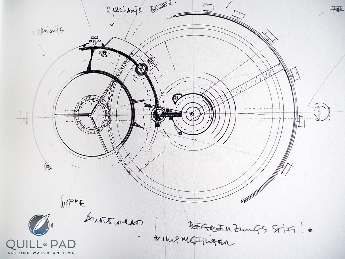 One of Miki Eleta's original working sketches for BY 21Dez12ME