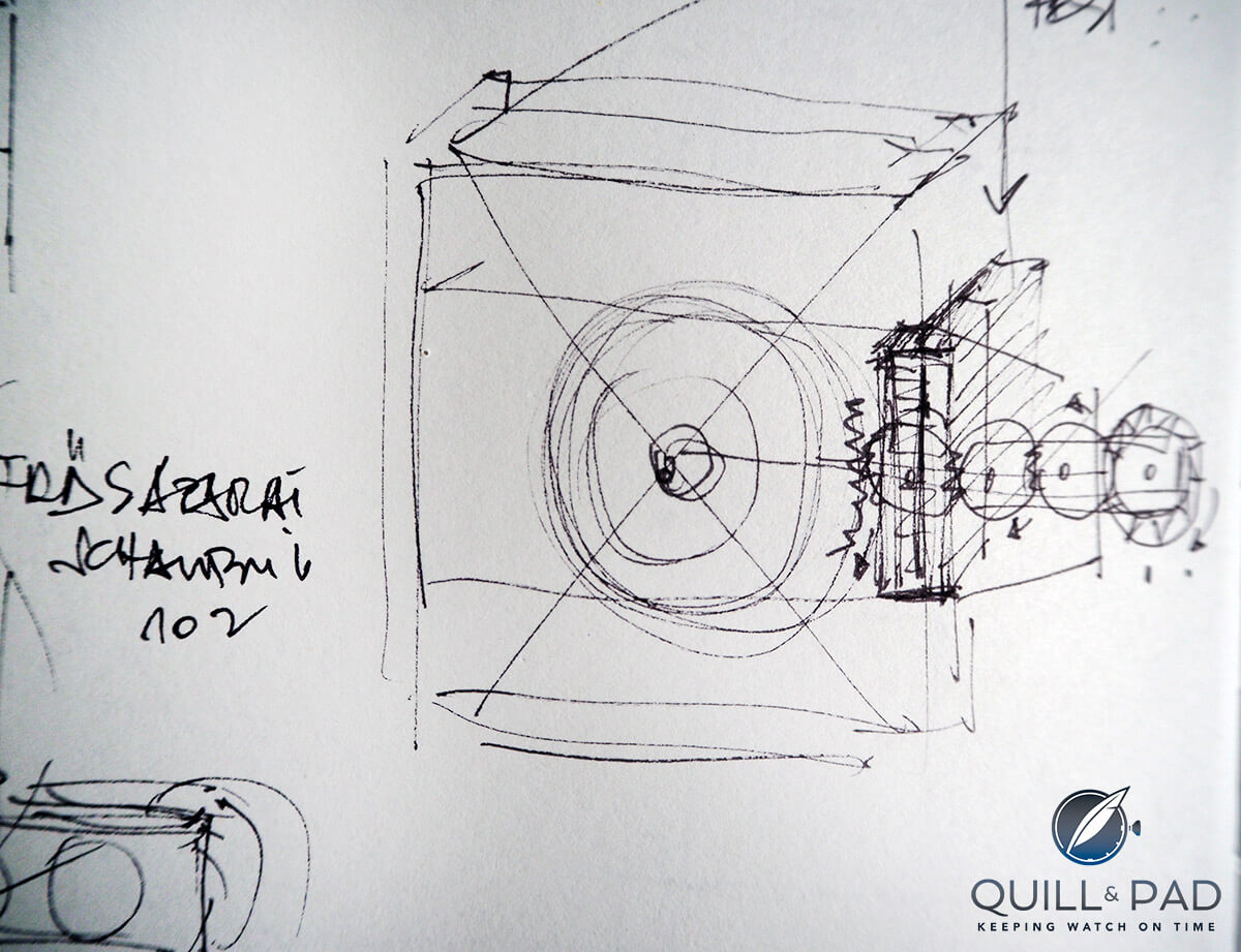 One of Miki Eleta's original working sketches for BY 21Dez12ME