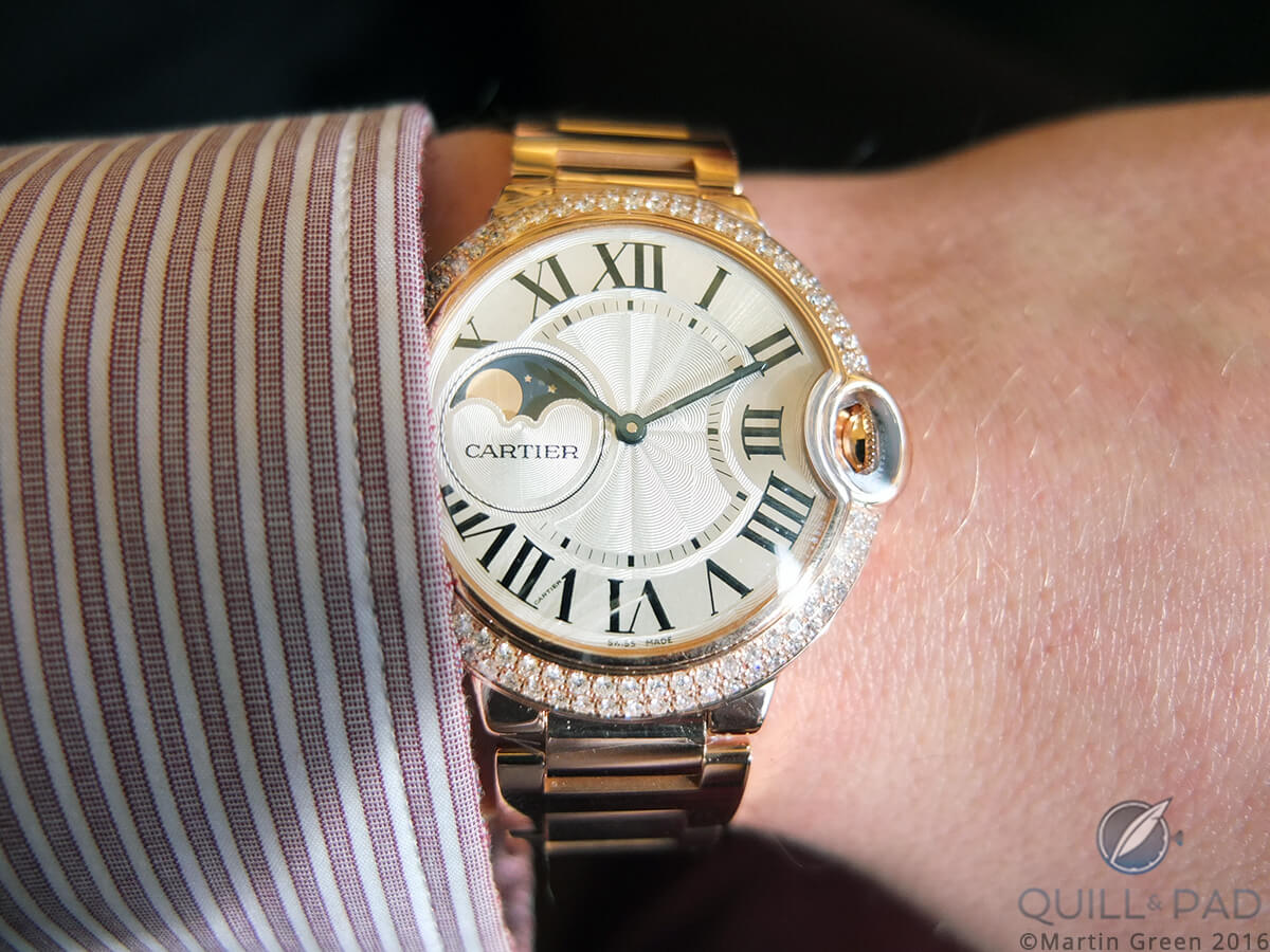 Ballon Bleu de Cartier Moon Phase on the wrist