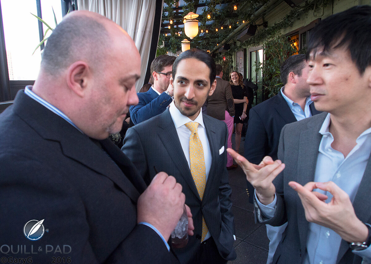 Journe friends old and new: @TheJourneGuy at center and William Rohr at left