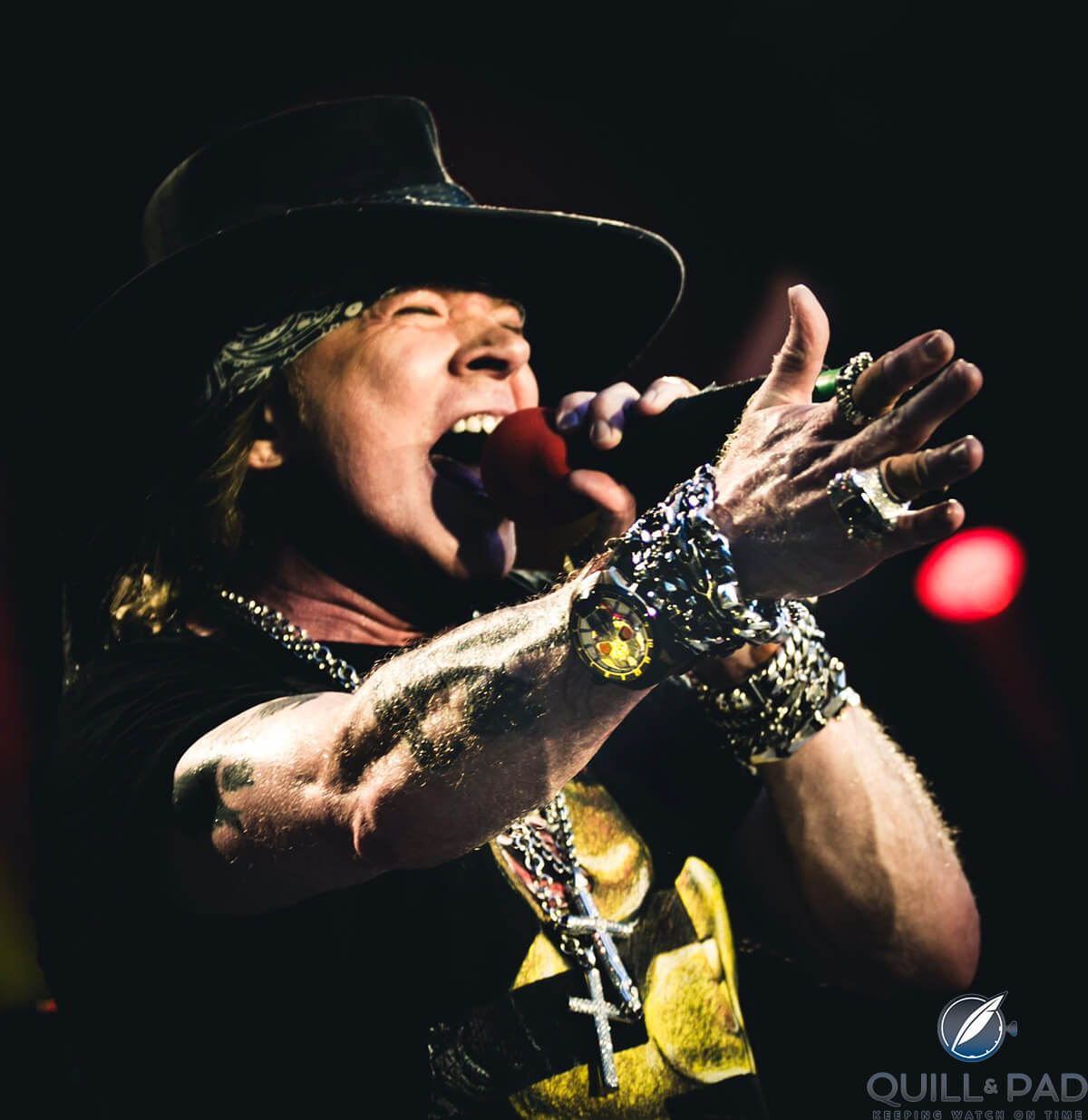 Axl Rose on stage