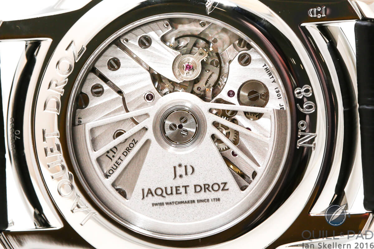Movement of the Jaquet Droz Grande Seconde Off-Centered Onyx